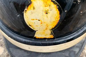 Casco polizia vintage