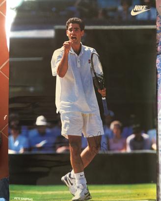Poster Nike Pete Sampras Autografato