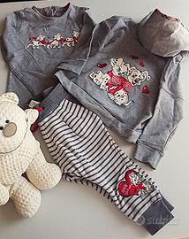 Monnalisa Coordinato 3 pezzi 18 Mesi