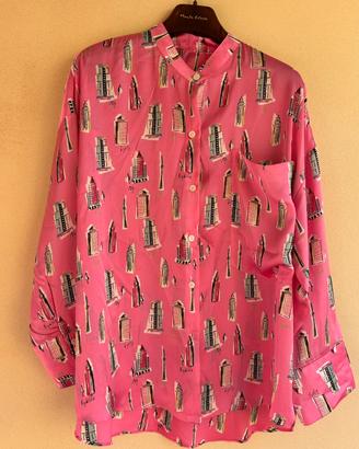 Camicia donna over raso viscosa tg unica