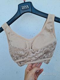 Reggiseno bralette push-up beige Ouno L XL