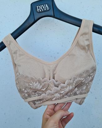 Reggiseno bralette push-up beige Ouno L XL