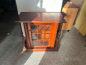 Armadietto Cristalliera Vintage '900 sportello uni