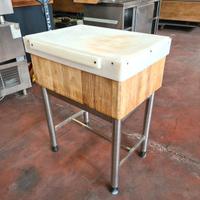 ceppo macelleria con tagliere teflon usato