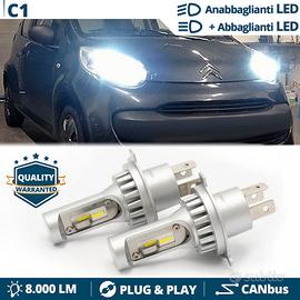 Kit LED H4 Per CITROEN C1 Luci CANbus 6500K 8000LM