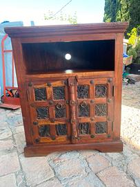 Mobile buffet etnico in Teak intarsiato