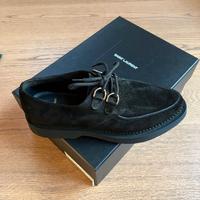 SAINT LAURENT DERBY TEDDY IN PELLE SCAMOSCIATA 42