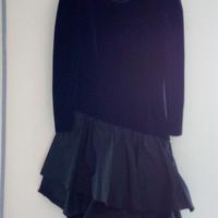 Vestito nero in velluto (517)