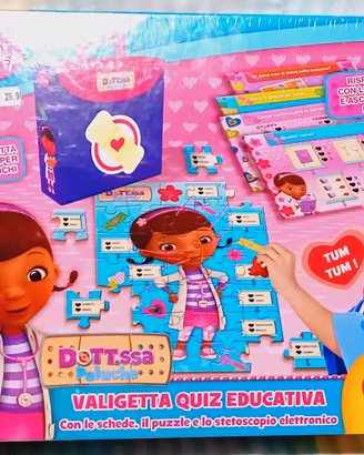 DOTTORESSA PELUCHE VALIGETTA QUIZ EDUCATIVA SCHEDE