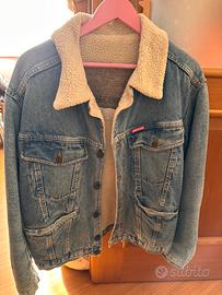 Bomber americanino jeans e lana