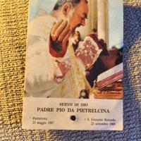 Santino Reliquia Padre Pio da Pietralcina