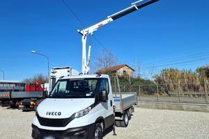 IVECO DAILY 35C16 E6 MOTORE 3.0 GRU 12m + CASSO