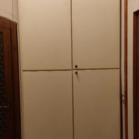 Armadio guardaroba bianco - 4 ante - 8 ripiani