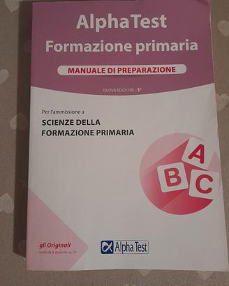 libro alpha test formazione primaria