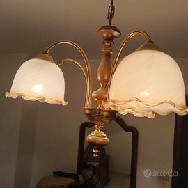 lampadario e abat jour da camera