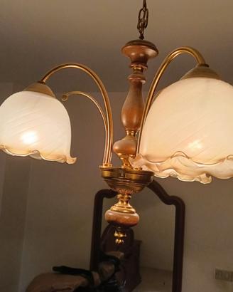 lampadario e abat jour da camera