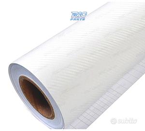 VINILE ADESIVO EFFETTO CARBONIO BIANCO