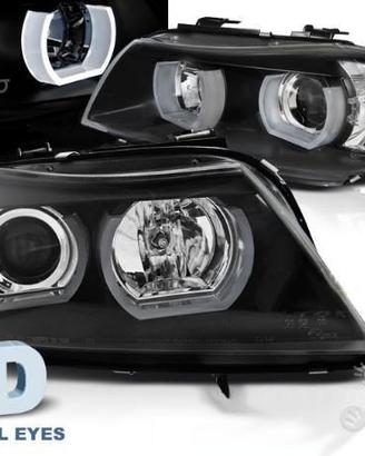 Fari anteriori BMW Serie 3 e90 Angel Eyes LED 3D