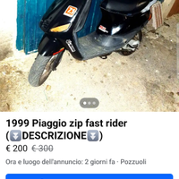 Piaggio Zip Fast Rider (VENDUTO)