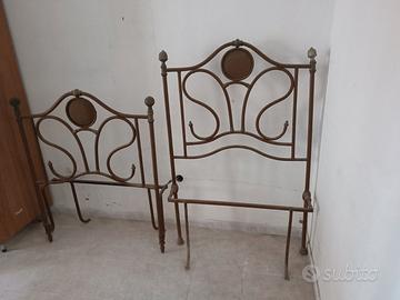 Letto singolo in ferro battuto
