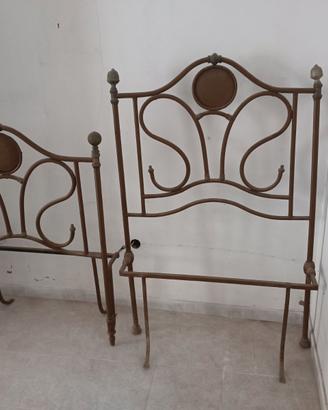Letto singolo in ferro battuto