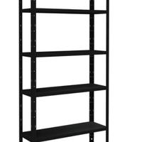Scaffale kit 5 ripiani nero L 90 x P 30 x H 180