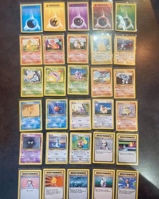 🎴 Lotto Carte Pokémon – Set Base  Condizioni Miste