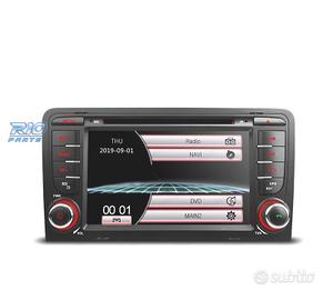 RADIO NAVIGATORE 7" PER AUDI A3 8P 03-12 USB GPS 