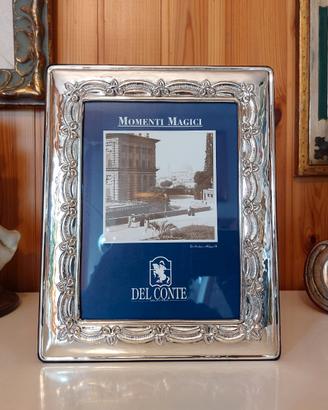 DEL CONTE Cornice Portafoto Argento 925 cm 13x18