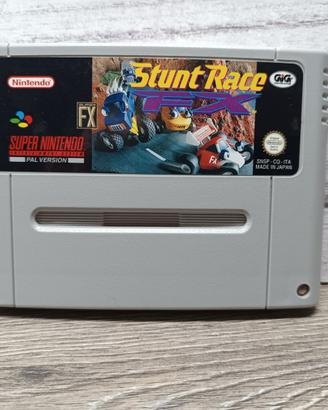 Cartuccia gioco Snes Super nintendo Stunt Race FX