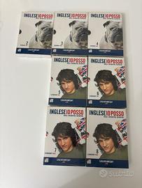 7 DVD + CD + libro corso linguistico inglese
