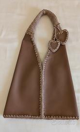 Borsa Hobo in vera pelle