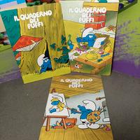 3 Quaderni A5 dei Puffi the Smurfs 1982 Peyo