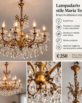 lampadario vinitage