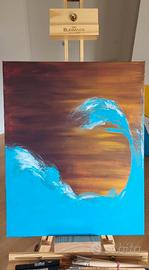 Quadro moderno 40x50 dipinto a mano, acrilico tela