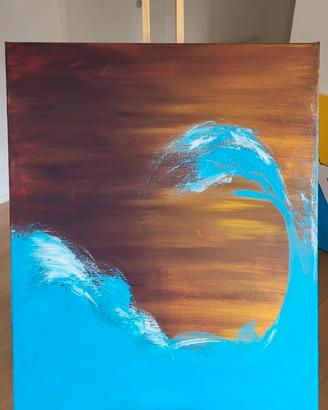 Quadro moderno 40x50 dipinto a mano, acrilico tela