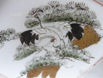 3 piccoli vassoi porcellana giapponese anni '60