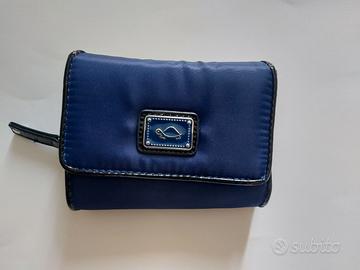 Portafoglio donna Carpisa blu in nylon e vernice
