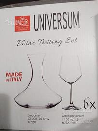 Decanter + 6 calici kasanova