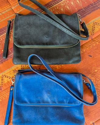 Borse/Pochette a tracolla in pelle made in Italy