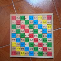 gioco tabelline legno