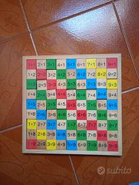 gioco tabelline legno