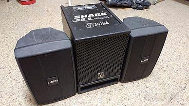 2 Casse attive LEM SPN 6a + 1 Subwoofer Shark SB 8