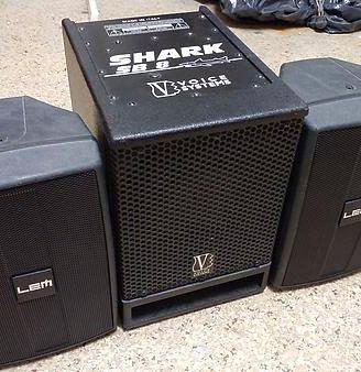 2 Casse attive LEM SPN 6a + 1 Subwoofer Shark SB 8