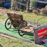 Vecchi carri da giardini