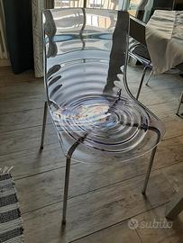 Sedie Calligaris Connubia L'EAU trasparenti 2pezzi