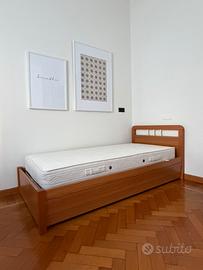 Letto singolo con secondo letto estraibile