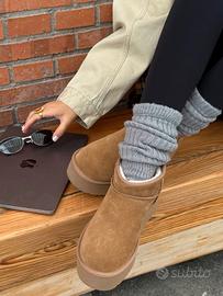 Stivali da neve UGG da donna 5 cm (Marrone 39)