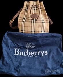 Borsa Burberrys con tracolla e coulisse