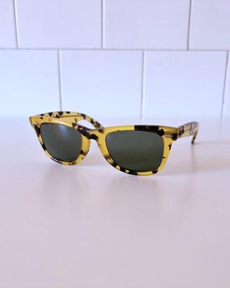Ray-Ban B&L Wayfarer Yellow W0887 G-15 vintage